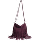Popular Shoulder Bag with Artistic Tassel and Simple Design in Synthetic Leather - artistic tassel simple popular