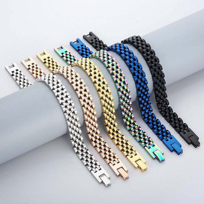 Popular Stainless Steel Ornament Personality More Sizes Watch Chain Fashion Bracelet - Stainless Steel Fashion Bracelet