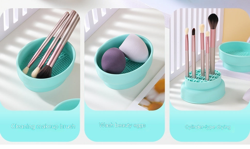 Porous Position Cosmetic Brush Drying Rack Cleaning Basin - porous position cosmetic brush drying rack
