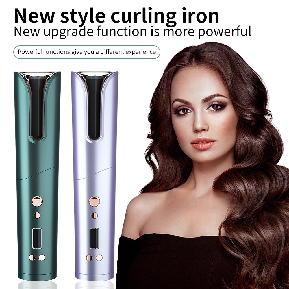 Portable Automatic Curler with Aluminum Alloy and Long-Lasting Battery - Teleplus portable automatic curler