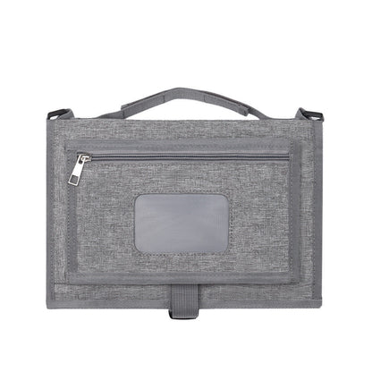 Portable Baby Diaper Pad in Gray Khaki or Black for Easy Changing - Messy Adventures portable baby diaper pad