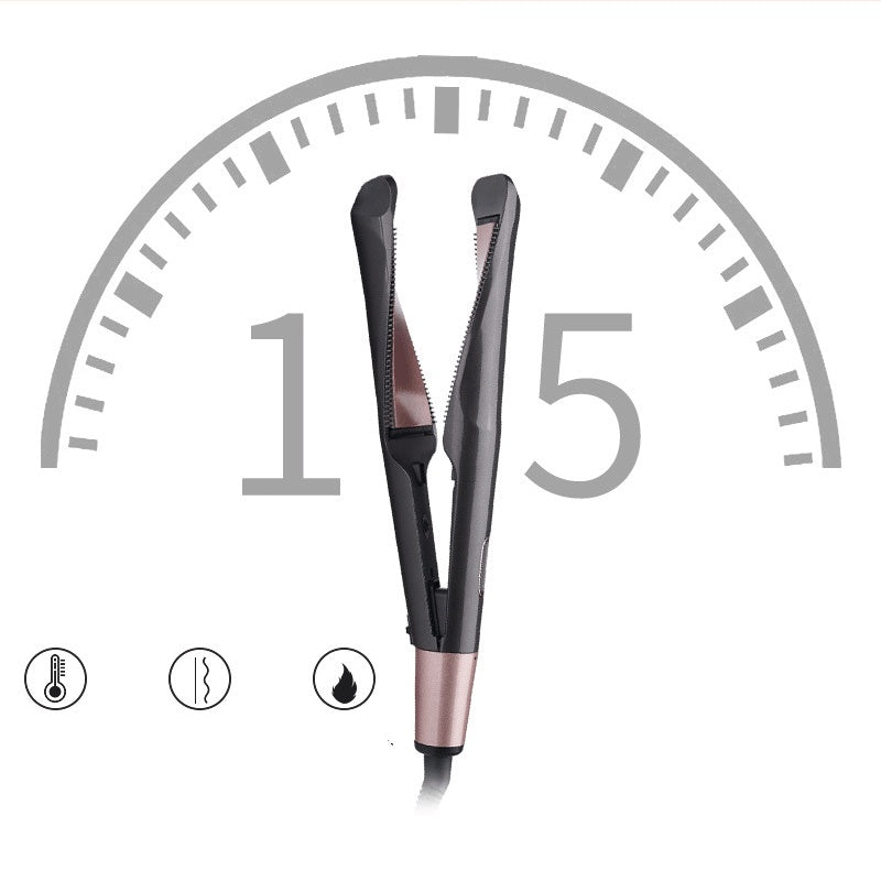 Portable Bangs Styler with Dual-Use Roll and Straight Function - Teleplus portable bangs styler