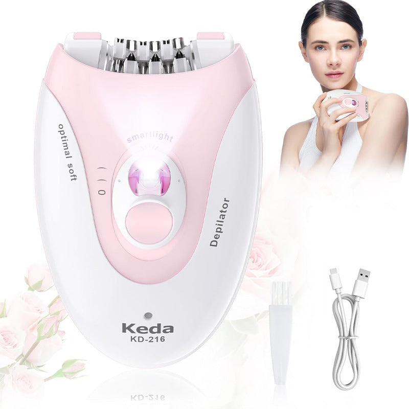 Portable Charging Handheld Smart Electric Hair Removal Device with Cleaning Brush - Teleplus portable charging hand