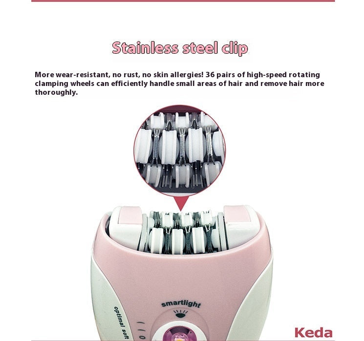 Portable Charging Handheld Smart Electric Hair Removal Device with Cleaning Brush - Teleplus portable charging hand