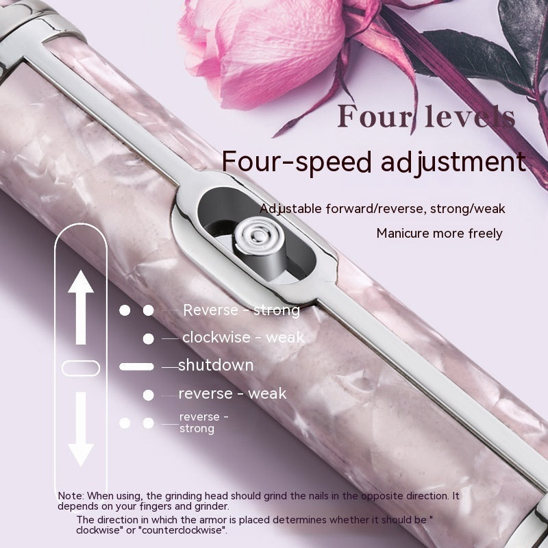 Portable Compact Nail Polishing Machine with 20000rpm and Rechargeable Battery - nail portable compact polishing