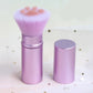 Portable Cute Cat Claw Makeup Brush with Telescopic Handle in Pink Purple Black - portable cute cat claw multifunctional