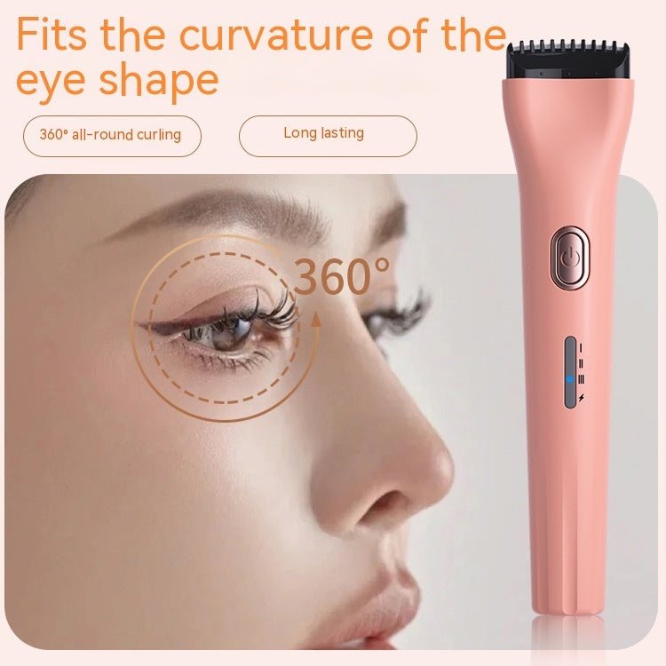 Portable Electric Eyelash Curler with Temperature Control and Memory Function - memory function temperature control