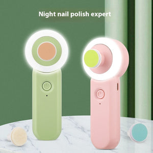 Portable Electric Nail Punch for Children in Light Pink and Green Colors - Luminous Baby Clipping Fun united states chf