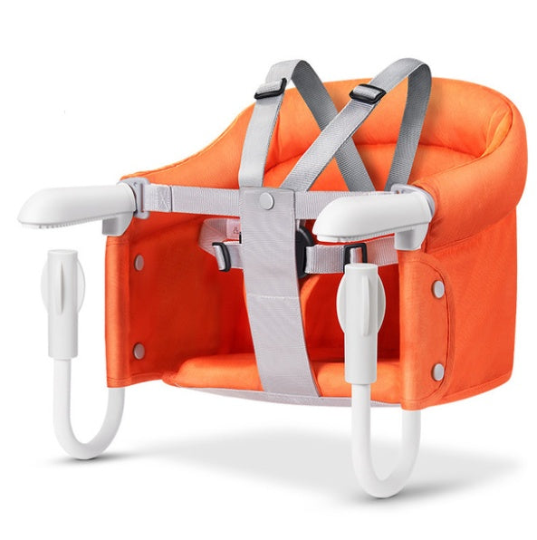 Portable Foldable Baby Highchair Safety Belt Infant Feeding Chair Booster Seat Harness Dinner Lunch Washable Hook-on