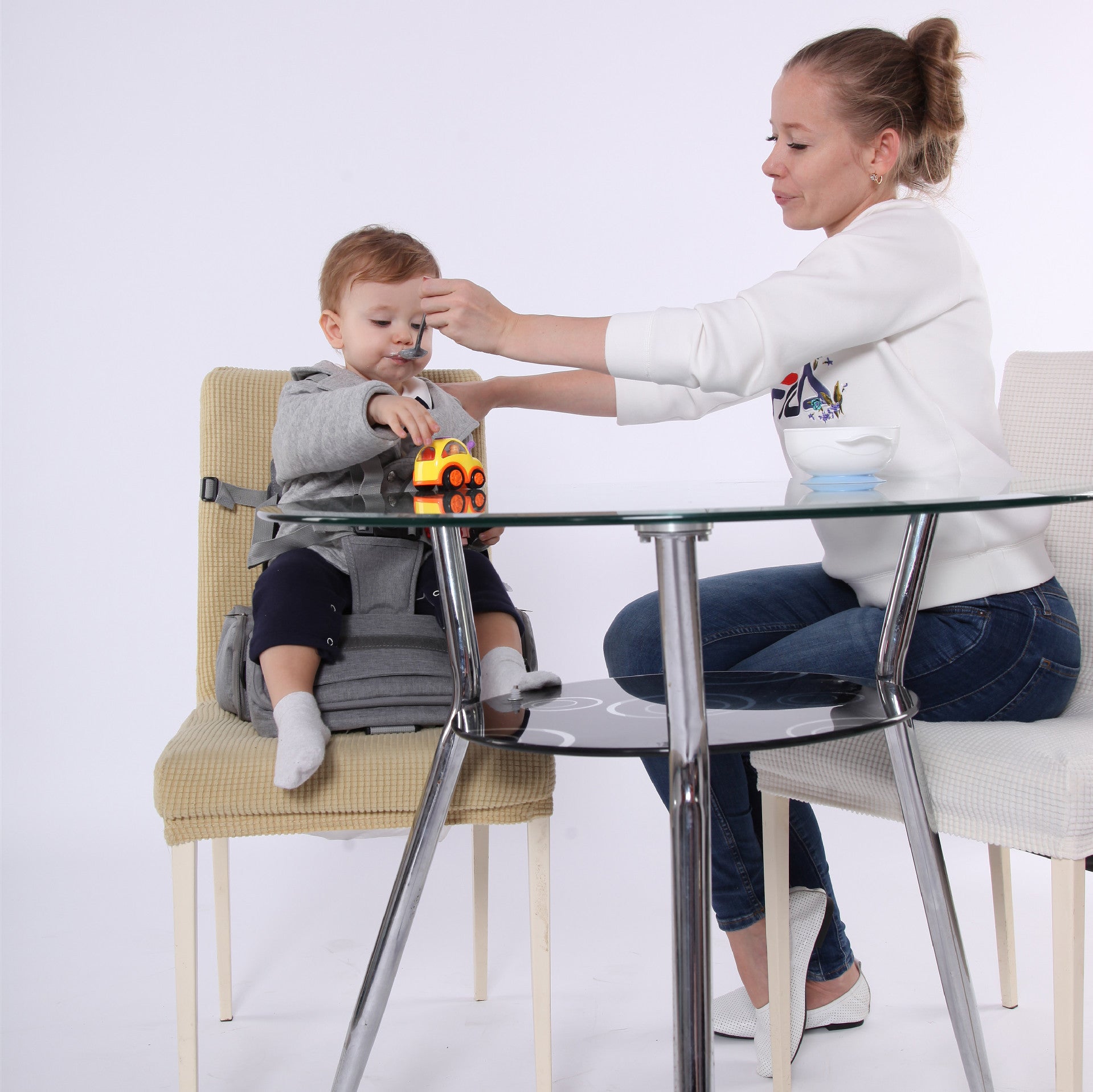 Portable Foldable Multifunctional Mummy Bag - Mummy Bag: Your Baby’s Dining Chair on the Go