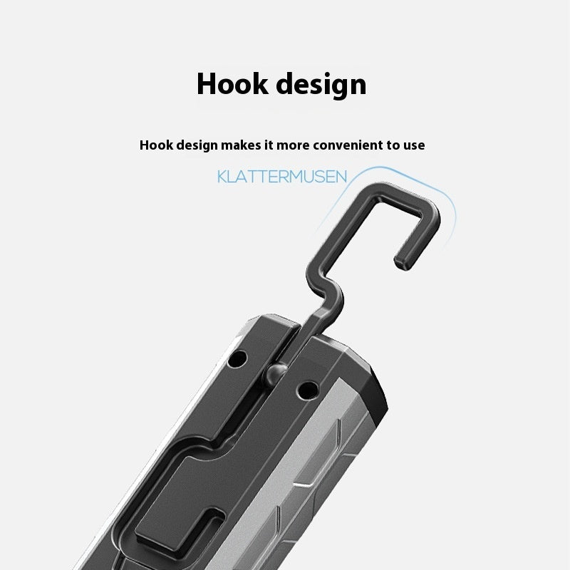 Portable LED Display Flashlight with Built-In Battery and Multi-Function Design - Teleplus design led display portable