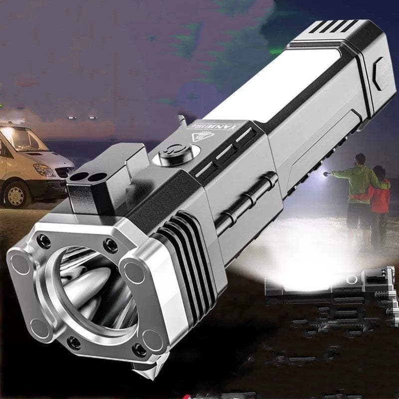 Portable LED Flashlight with Power Bank Function for Camping and Emergency - Teleplus portable power bank led emergency