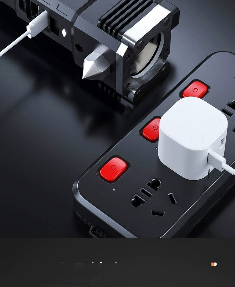 Portable LED Flashlight with Power Bank Function for Camping and Emergency - Teleplus portable power bank led emergency