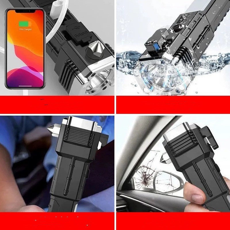 Portable LED Flashlight with Power Bank Function for Camping and Emergency - Teleplus portable power bank led emergency