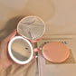 Portable LED Makeup Mirror with USB Charging and Warm White Light - Teleplus cosmetic mirror portable led makeup box