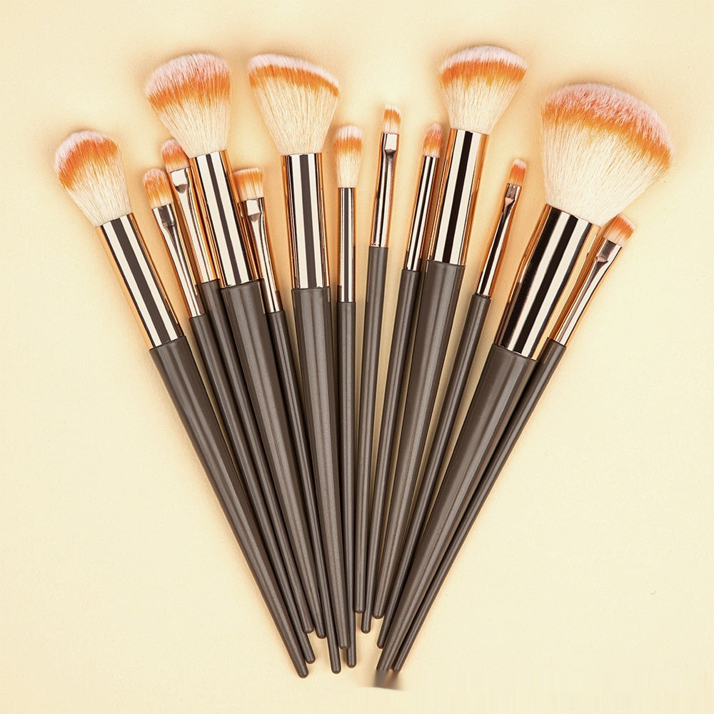 Portable Makeup Brush Set with Black Ribbon Bags and Color Options - Colors black ribbon bags makeup brush set portable