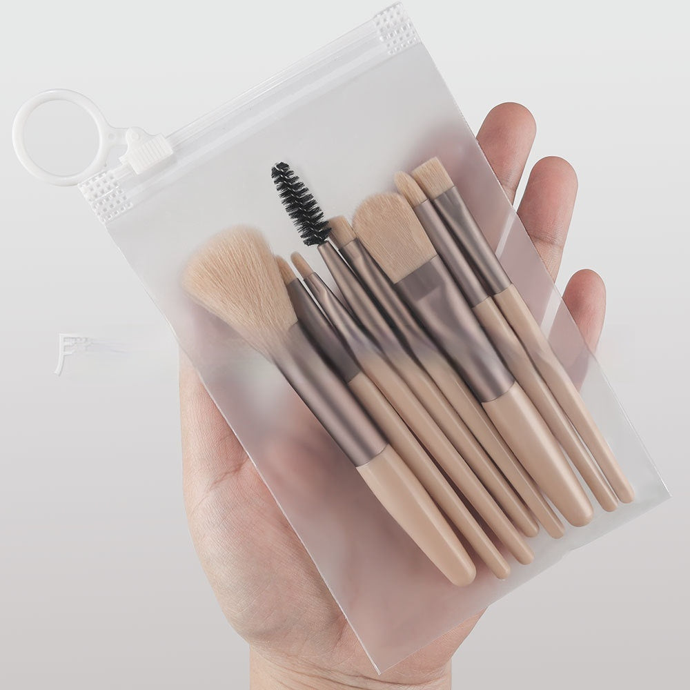 Portable Makeup Brush Set with Black Ribbon Bags and Color Options - Colors black ribbon bags makeup brush set portable