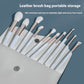 Portable Makeup Brush Set with Fiber Wool Handles 10 Pieces - Teleplus portable makeup brush sets fiber wool