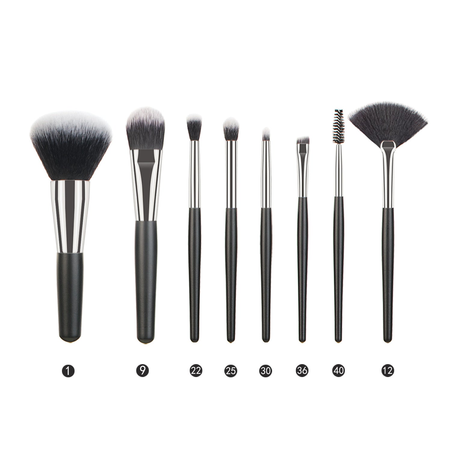 Portable Makeup Brush Set with Wooden Handle and Wool Hair for Application - Teleplus animal hair makeup brush