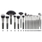 Portable Makeup Brush Set with Wooden Handle and Wool Hair for Application - Teleplus animal hair makeup brush