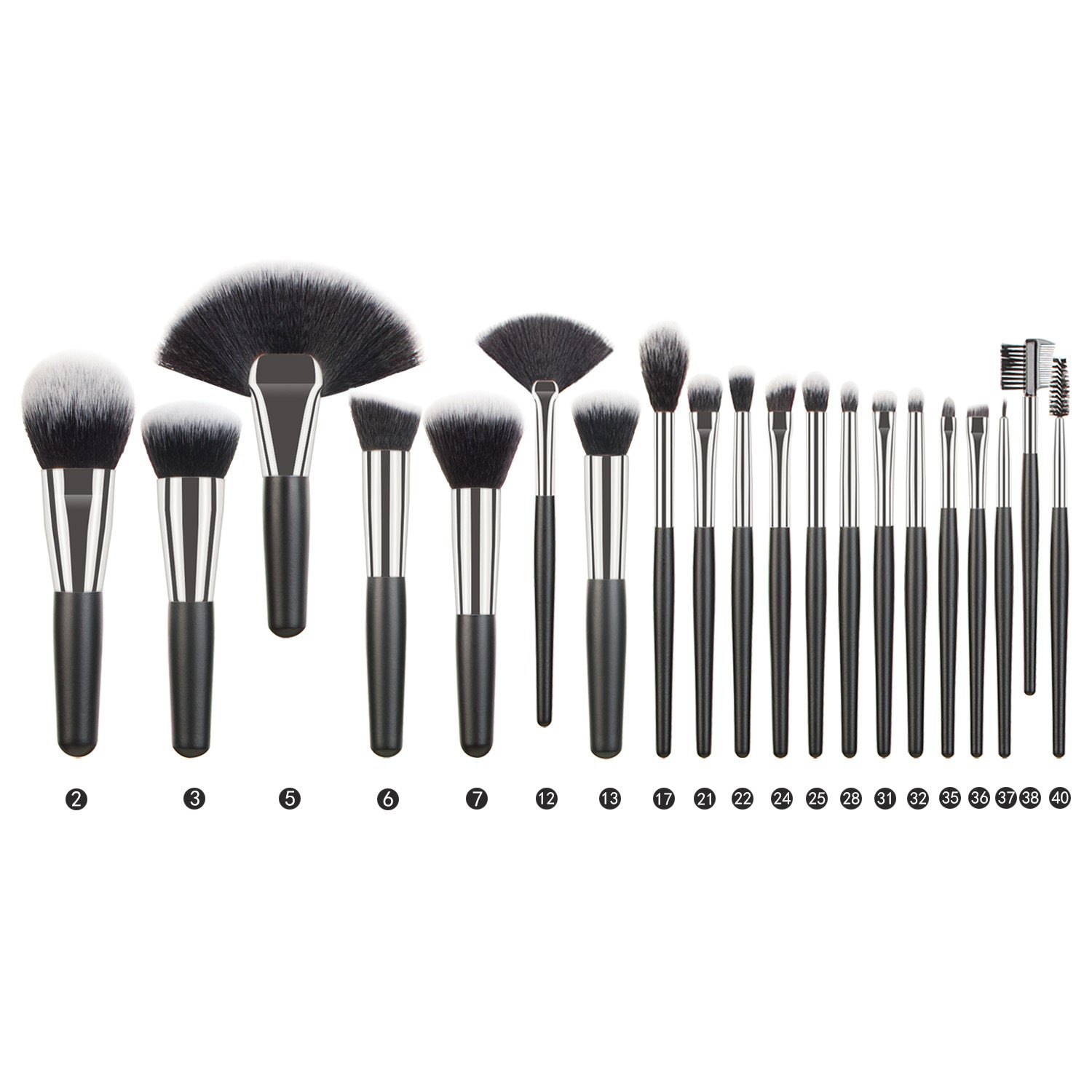 Portable Makeup Brush Set with Wooden Handle and Wool Hair for Application - Teleplus animal hair makeup brush