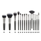 Portable Makeup Brush Set with Wooden Handle and Wool Hair for Application - Teleplus animal hair makeup brush