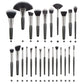 Portable Makeup Brush Set with Wooden Handle and Wool Hair for Application - Teleplus animal hair makeup brush