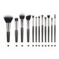Portable Makeup Brush Set with Wooden Handle and Wool Hair for Application - Teleplus animal hair makeup brush
