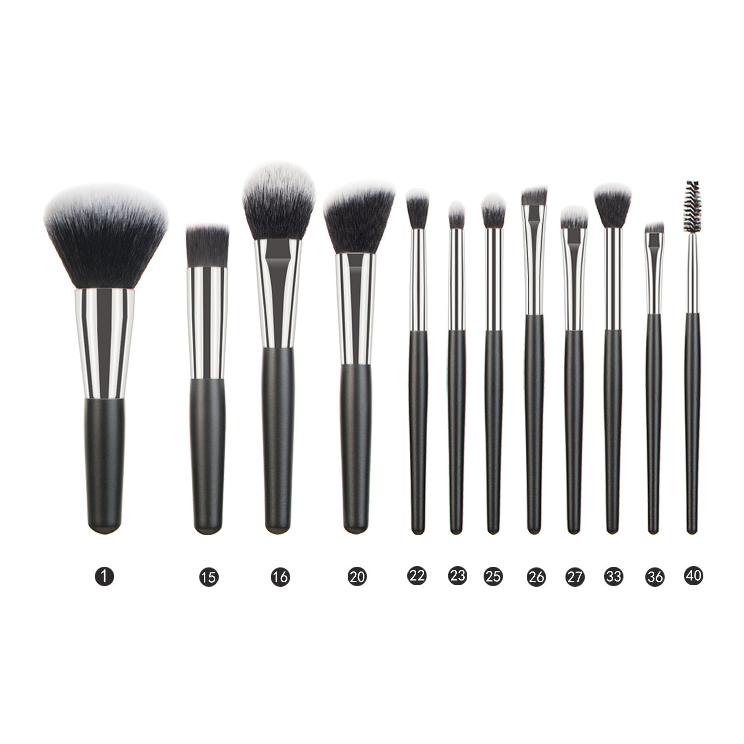 Portable Makeup Brush Set with Wooden Handle and Wool Hair for Application - Teleplus animal hair makeup brush