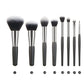 Portable Makeup Brush Set with Wooden Handle and Wool Hair for Application - Teleplus animal hair makeup brush
