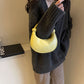 Portable Moon Bag with Soft Leather Shoulder Messenger Design - shoulder messenger soft leather portable moon bag