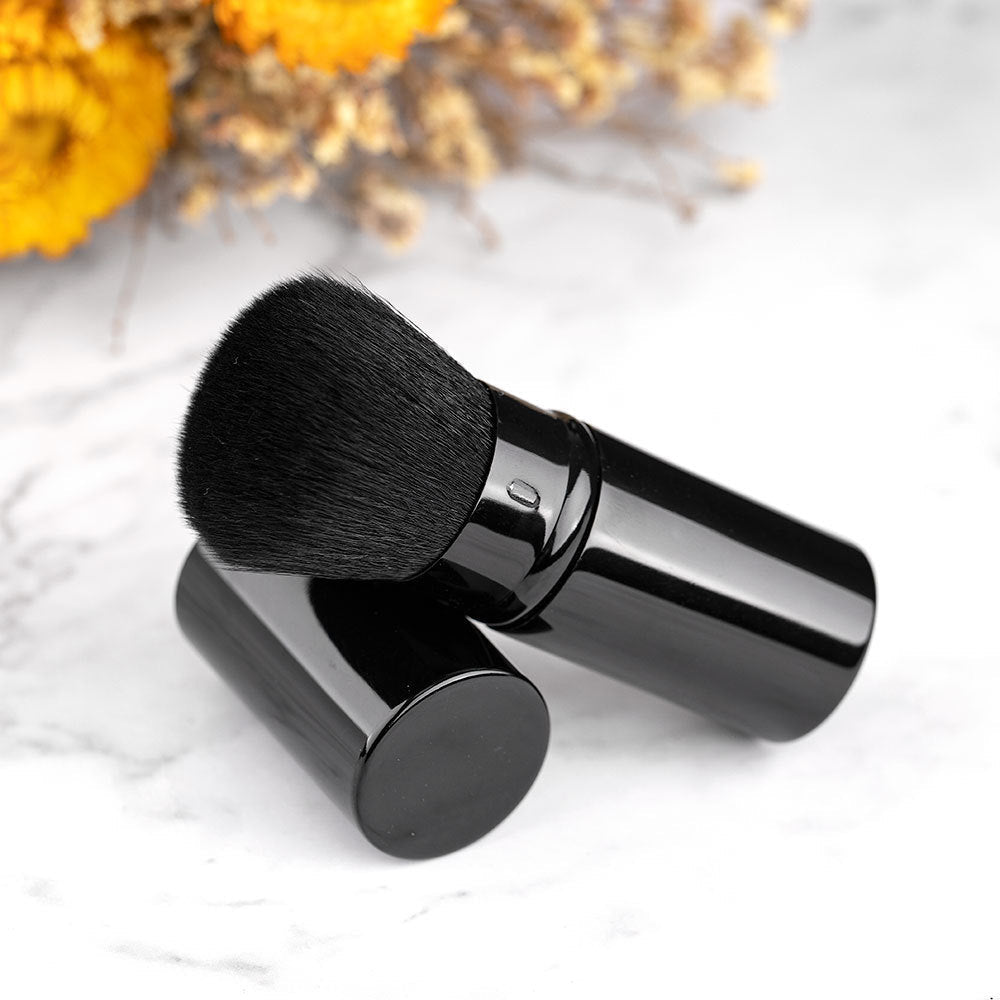 Portable Retractable Brush for Makeup and Hair Grooming - Teleplus Single single portable retractable brush makeup