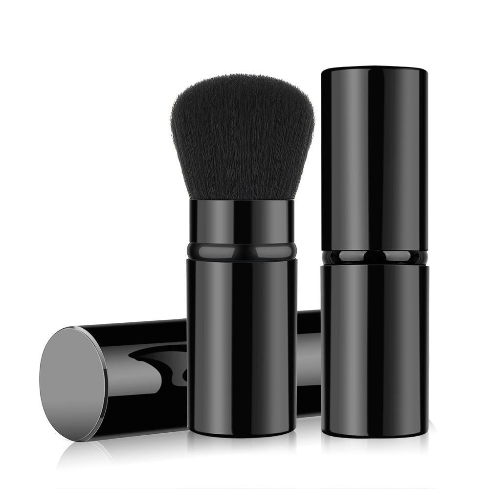 Portable Retractable Brush for Makeup and Hair Grooming - Teleplus Single single portable retractable brush makeup