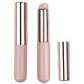 Portable Round Head Silicone Lip Brush with Handle and Lidded Design - Teleplus portable round head silicone lip brush