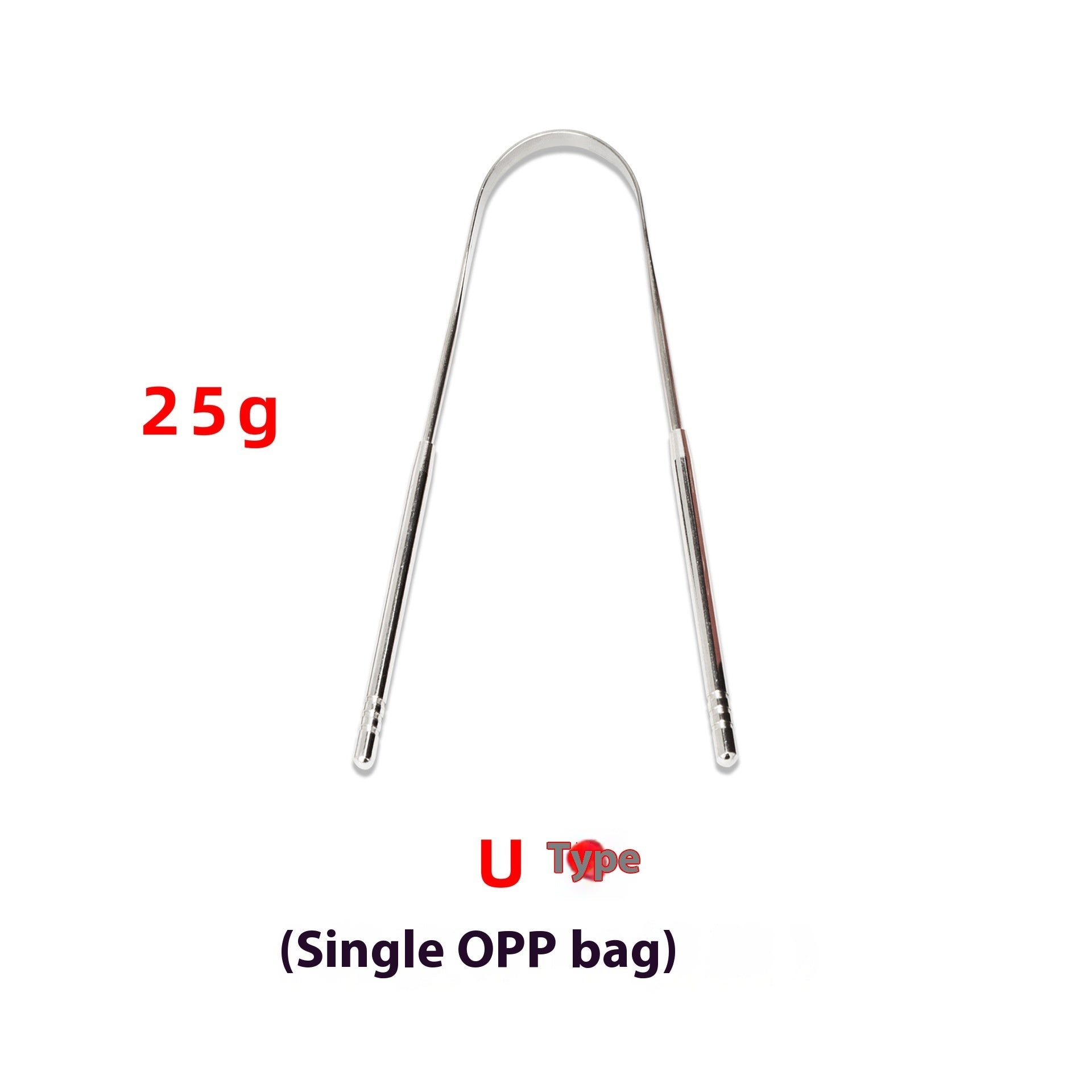 Portable Scraping Tongue Cleaner with Steel Coating Options - portable scraping tongue coating cleaner steel