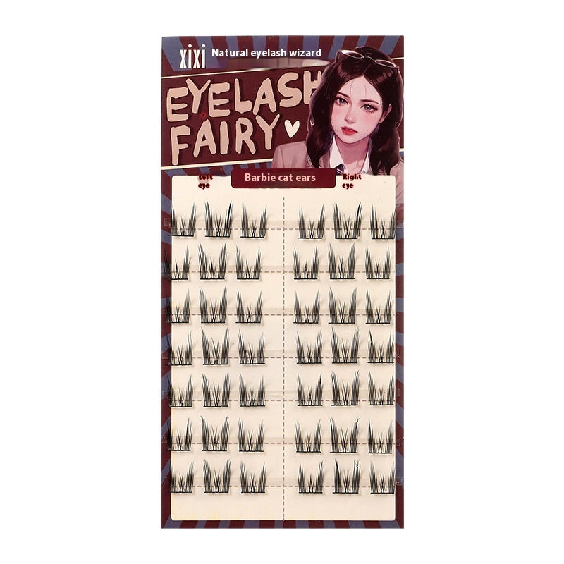 Portable Segmented Natural False Eyelashes with Cat Ears for United States Fans - Teleplus US portable segmented