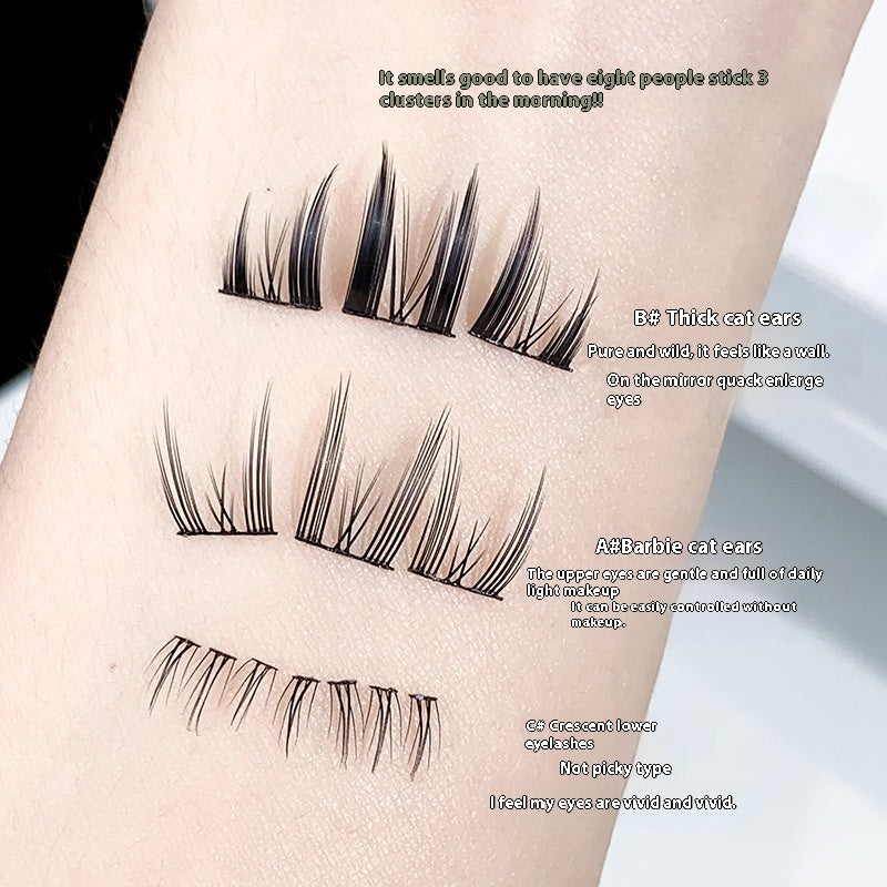 Portable Segmented Natural False Eyelashes with Cat Ears for United States Fans - Teleplus US portable segmented