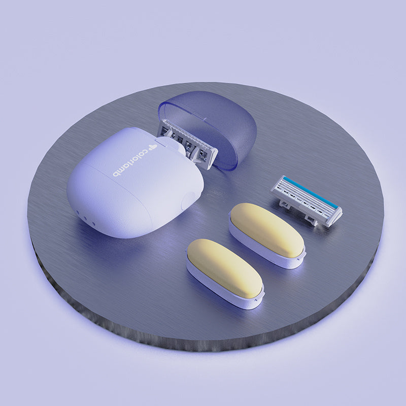 Portable Shaver with Layer Blade and Manual Operation in Multiple Colors - That Swipes Away Your Facial Regrets