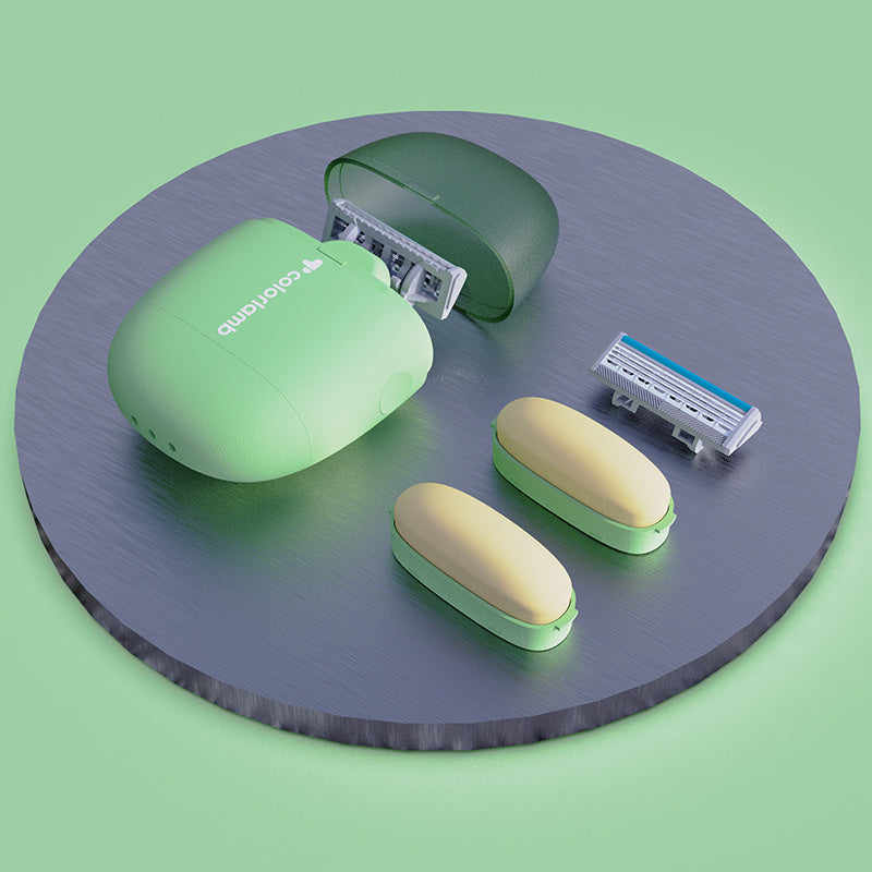 Portable Shaver with Layer Blade and Manual Operation in Multiple Colors - That Swipes Away Your Facial Regrets