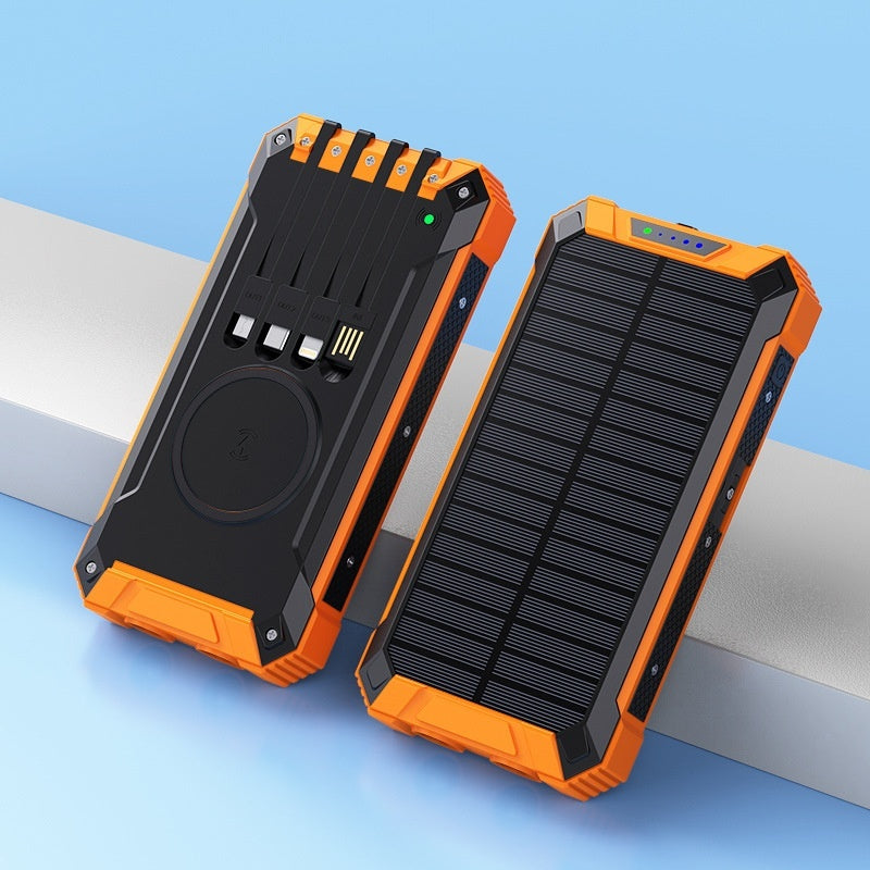 Portable Solar Power Bank with Wireless Charger and Multiple Color Options - Teleplus wireless charger solar portable