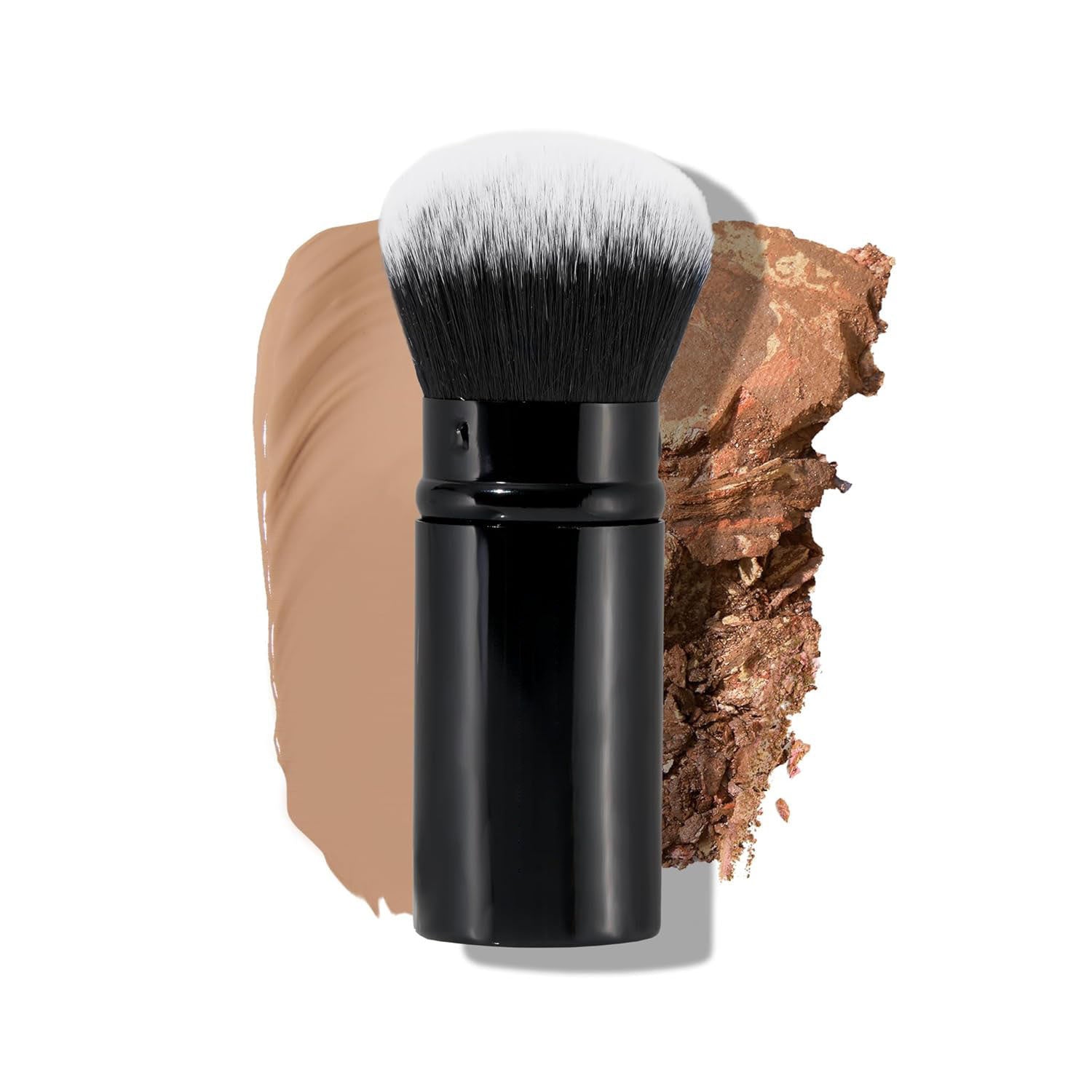 Portable Telescopic Powder Brush for Chin Finishing and Shading - Teleplus telescopic powder brush portable chin