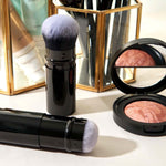 Portable Telescopic Powder Brush for Chin Finishing and Shading - Teleplus telescopic powder brush portable chin