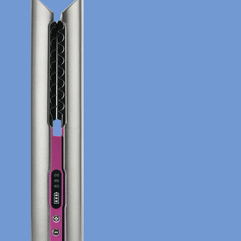 Portable USB Wireless Curling Iron for Straightening and Rolling - Teleplus portable usb wireless charging curler