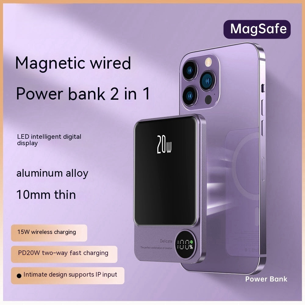 Portable Wireless Magnetic Ultra-thin Mobile Power Supply - Portable Wireless Magnetic Ultra-thin Power Supply