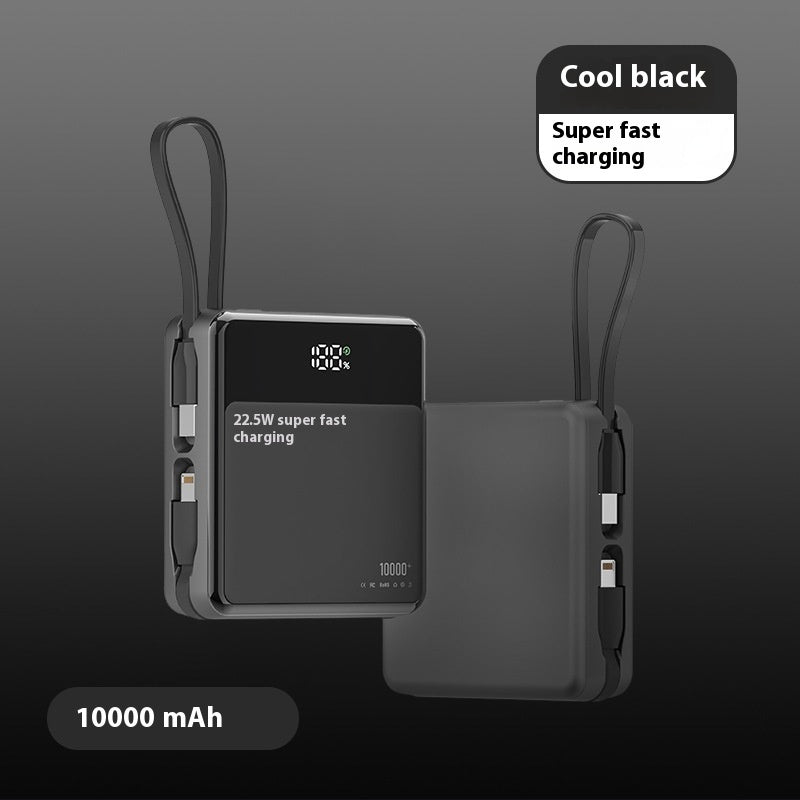 Power Bank 10000mAh with Fast Charging Shell Plastic Compact Design - fast charging device high-capacity power bank