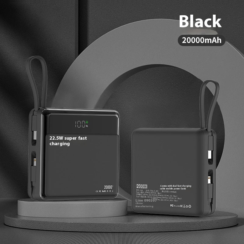 Power Bank 10000mAh with Fast Charging Shell Plastic Compact Design - fast charging device high-capacity power bank