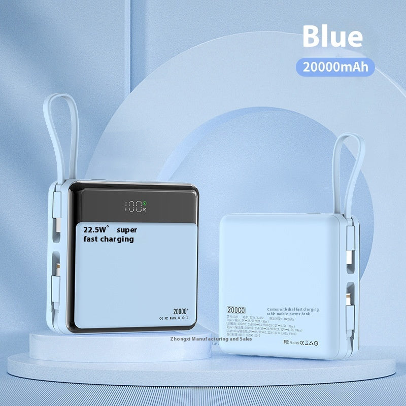 Power Bank 10000mAh with Fast Charging Shell Plastic Compact Design - fast charging device high-capacity power bank