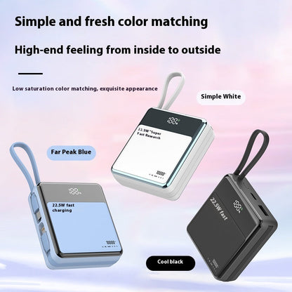 Power Bank 10000mAh with Fast Charging Shell Plastic Compact Design - fast charging device high-capacity power bank
