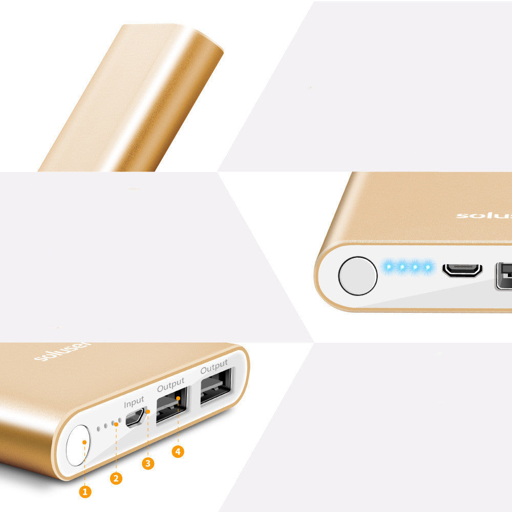 Power Bank 12000mAh Ultra-thin Aluminum Alloy Power Bank - Power Bank 12000mAh Ultra-thin Aluminum Alloy Design