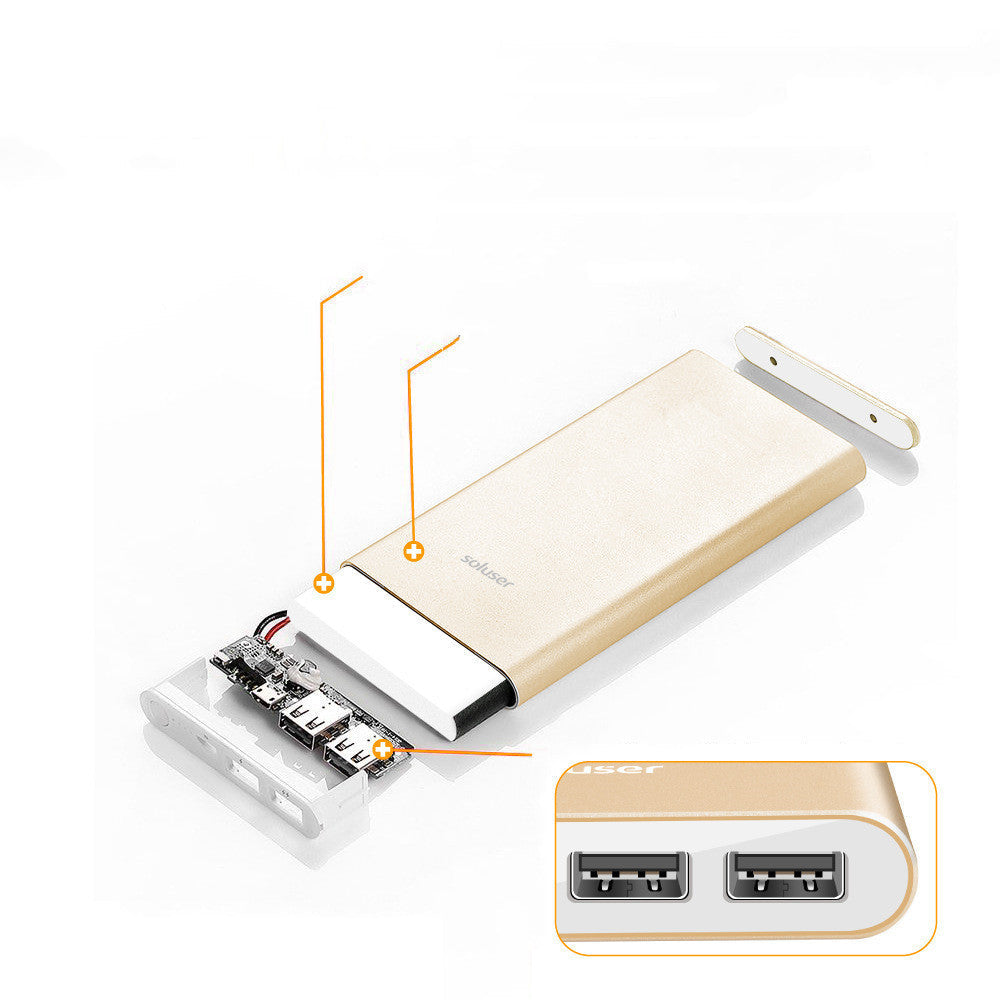 Power Bank 12000mAh Ultra-thin Aluminum Alloy Power Bank - Power Bank 12000mAh Ultra-thin Aluminum Alloy Design